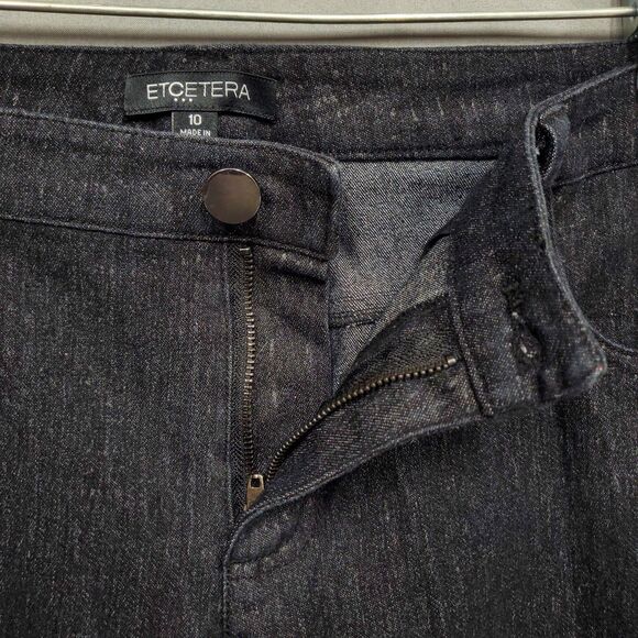 ETCETERA size 10 BLACK SLIM LEG JEAN PANTS - Picture 5 of 9
